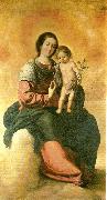 Francisco de Zurbaran virgin of the rosary painting